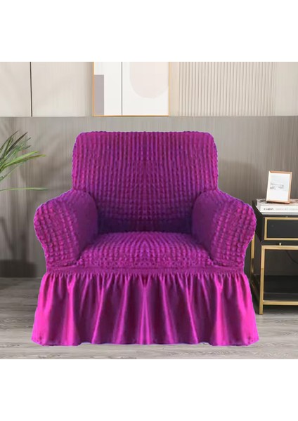 Bürümcük Koltuk Örtüsü ,berjer Kılıfı, Tek Kişilik, Etekli, Lastikli, Esnek, Yıkanabilir 1 Adet