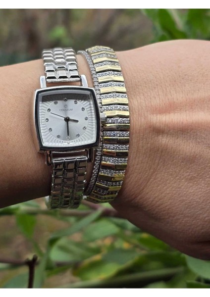 Vintage Taşlı Kare Model Kadın Kolsaati fiyatları