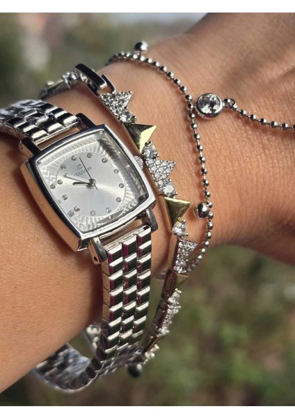 Vintage Taşlı Kare Model Kadın Kolsaati modelleri