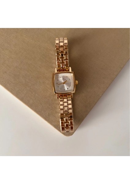 Vintage Taşlı Kare Model Kadın Kolsaati