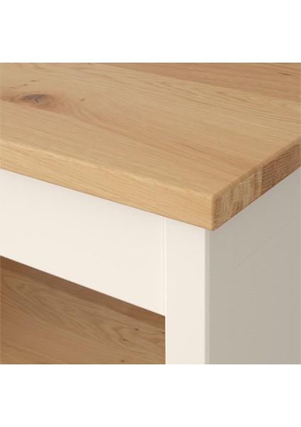 Tornvıken Mutfak Adası Kırık Beyaz-Meşe 72X52 cm modelleri