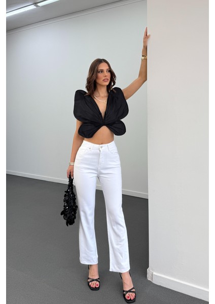 Juliet Beyaz Renk Yüksek Bel Slim Fit Jean fiyatları