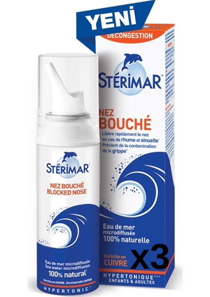 Blocked Nose Hipertonik 50 ml 3 Adet