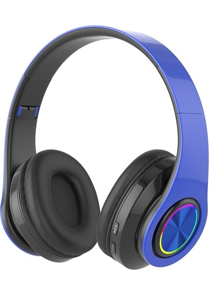 Çok Satan Kablosuz Işıklı Bluetooth Kulaklık Kulak Üstü Bluetooth Kulaklık 5.0 Kart Takılabilir Katlanabilir Ağır Bas B39 (Yurt Dışından)