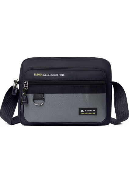 Yeni Erkek Yatay Çapraz Askılı Çanta, Sınır Ötesi Trend, Gündelik Omuz Çantası, Şık ve Basit, Çok Katmanlı Depolama, Iş Erkek Çantası (Yurt Dışından)