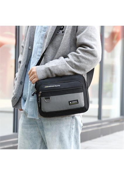 Yeni Erkek Yatay Çapraz Askılı Çanta, Sınır Ötesi Trend, Gündelik Omuz Çantası, Şık ve Basit, Çok Katmanlı Depolama, Iş Erkek Çantası (Yurt Dışından) fırsatları