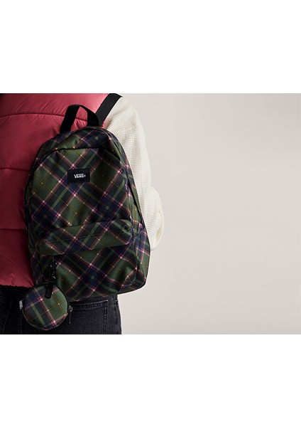 Old Skool Mini Backpack Sırt Çantası-En: 21 Cm, Boy: 32 Cm, Derinlik: 13 cm VN000Q9AEN61 Yeşil