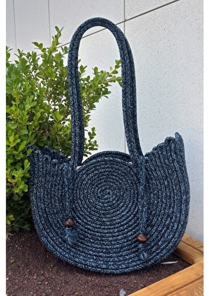 Kadın Plaj ve Günlük Kullanım İçin Şık Hasır Görünümlü Omuz Çantası Ergonomik Tasarım modelleri