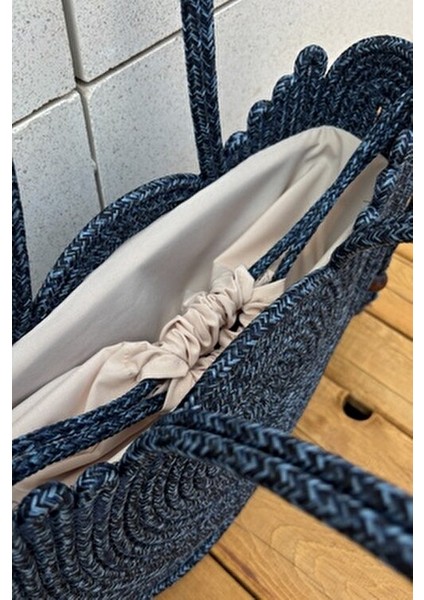 Kadın Plaj ve Günlük Kullanım İçin Şık Hasır Görünümlü Omuz Çantası Ergonomik Tasarım fırsatları