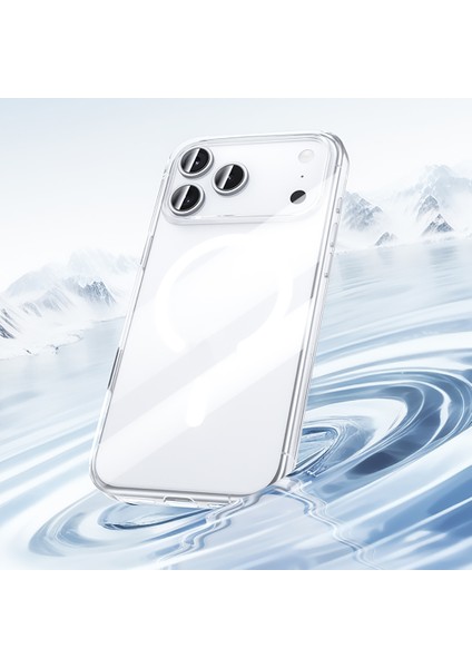 iPhone 17 Air Uyumlu Kılıf M-Safe Şarj Özellikli Benks ​​​​​​crystal Serisi Sert Pc Şeffaf Kapak modelleri