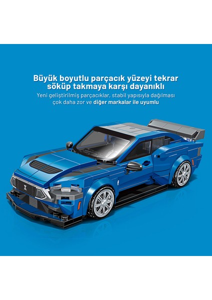 Ford Mustang Gt Yapı Bloğu Seti 379 Parça modelleri