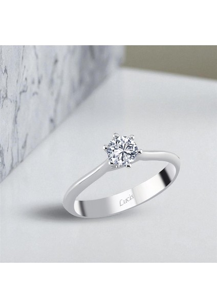 0.44 Karat Pırlanta Tektaş Yüzük L060684 fiyatları