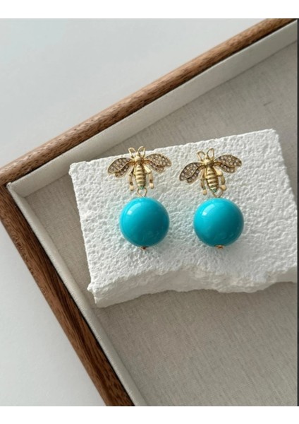 Marka Model Arılı Küpe Mavi