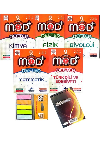 9.sınıf Mod Serisi 5'li Defter Set -Yeni Müfrdat Yeni Baskı-