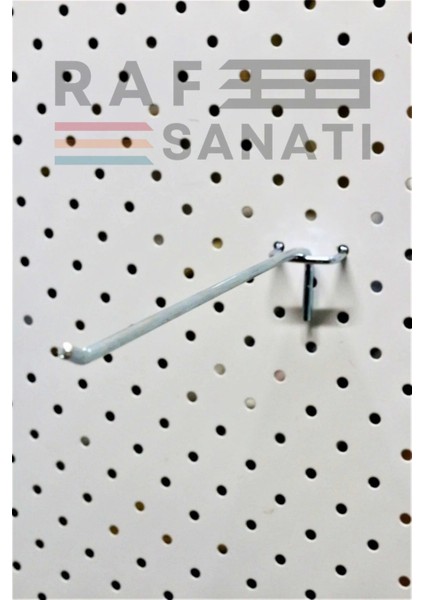 Fon Kancası Delikli Pano Kancası 25 cm - Askı Kanca Raf Askısı Raf Aksesuar Tel Askı Raf Kancası fırsatları