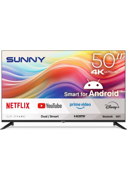 SN50LEDH6886 50" 127 Ekran Uydu Alıcılı 4K Ultra HD Android LED TV