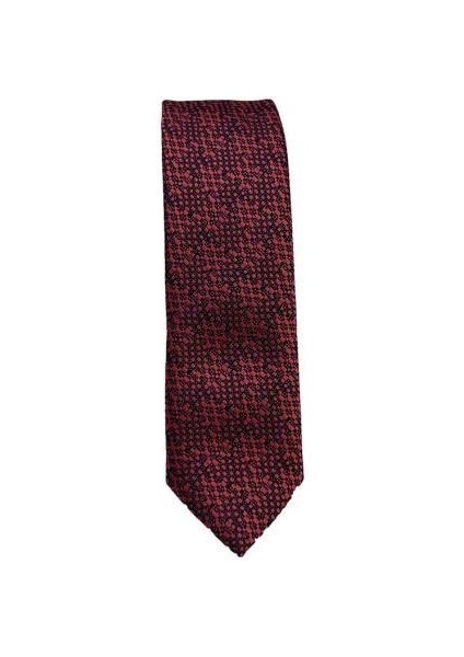 Bakır Desenli Slim Kravat