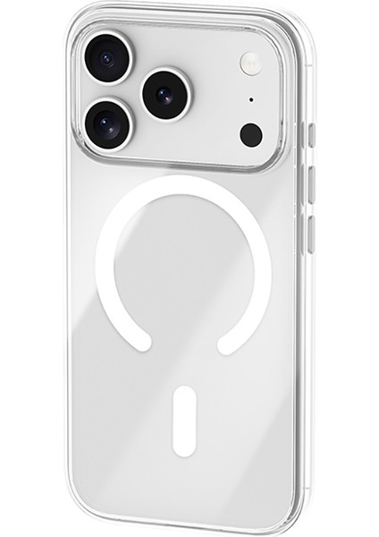 iPhone 17 Pro Uyumlu Kılıf M-Safe Şarj Özellikli Benks ​​​​​​crystal Serisi Sert Pc Şeffaf Kapak fiyatları