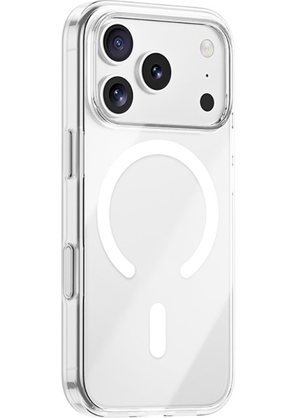 iPhone 17 Pro Uyumlu Kılıf M-Safe Şarj Özellikli Benks ​​​​​​crystal Serisi Sert Pc Şeffaf Kapak modelleri