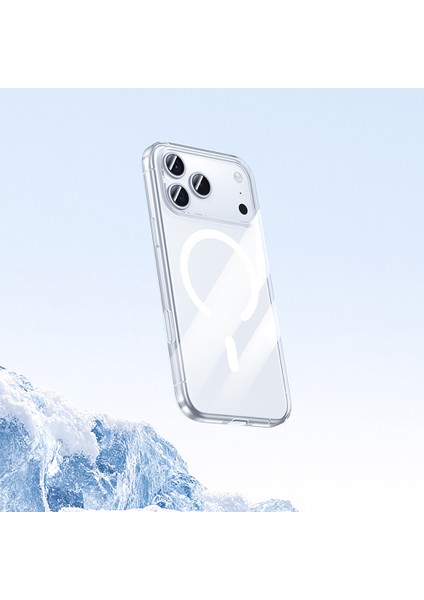 iPhone 17 Pro Max Uyumlu Kılıf M-Safe Şarj Özellikli Benks ​​​​​​crystal Serisi Sert Pc Şeffaf Kapak fırsatları