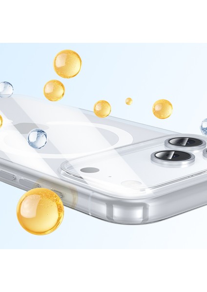iPhone 17 Pro Max Uyumlu Kılıf M-Safe Şarj Özellikli Benks ​​​​​​crystal Serisi Sert Pc Şeffaf Kapak indirimleri