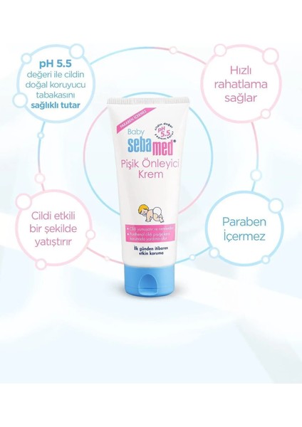 Bebek Pişik Önleyici Krem 100 ml x 2 – Dermatolojik Onaylı, Hızlı Rahatlatıcı ve Uzun Süreli Koruma fırsatları