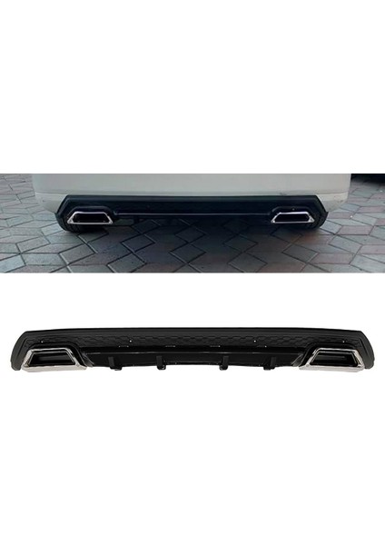 Tofaş Doğan 1986-2001 Siyah Krom Kare Egzozlu Difüzör Difizör Mat Siyah
