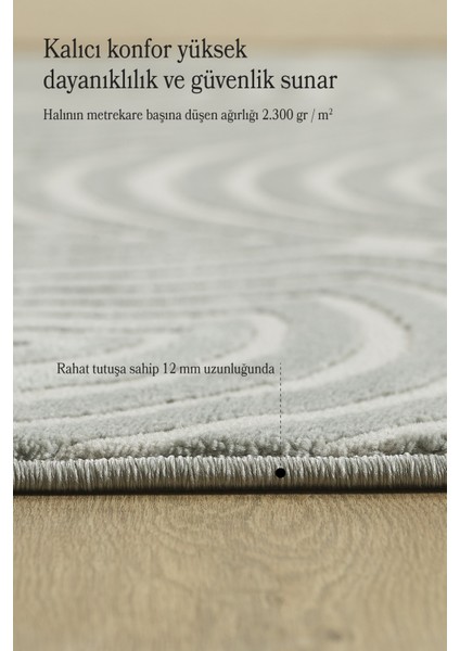 Modern Salon Halısı Oturma Odası Halısı Yolluk Gri Halı Hav Toz Vermez Kolay Temizlenebilir Halı fırsatları
