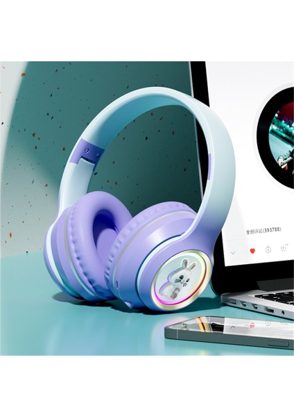 Yeni Işıklı Uzay Kapsülü Bluetooth Kulaklık Başa Takılan Yüksek Değerli Cep Telefonu Kablosuz Oyun Kulaklığı Evrensel (Yurt Dışından)