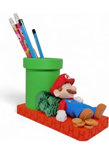 Mario Diorama Kalemlik ( Sürpriz Anahtarlık Hediyeli) - Sınırlı Üretim