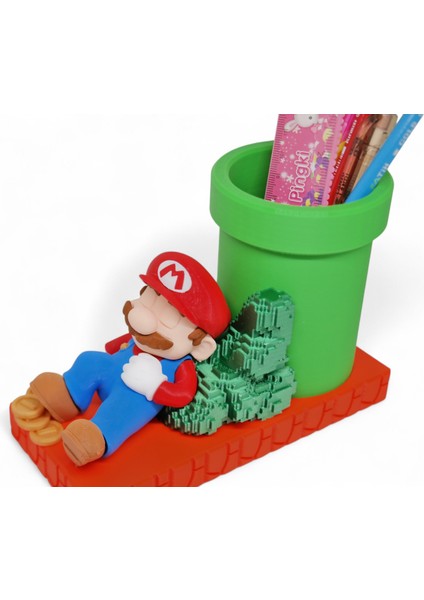 Mario Diorama Kalemlik ( Sürpriz Anahtarlık Hediyeli) - Sınırlı Üretim