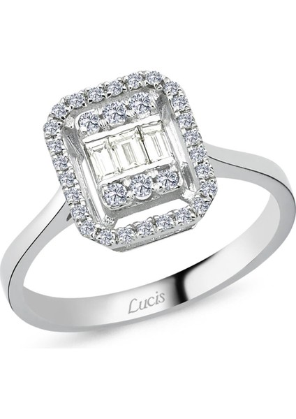 0.23 Karat Pırlanta Baget Yüzük L059816