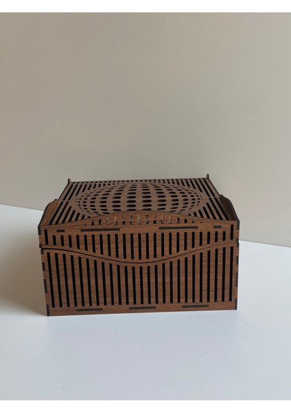 Kapaklı Ahşap Kutu|22*22 cm |RG6007
