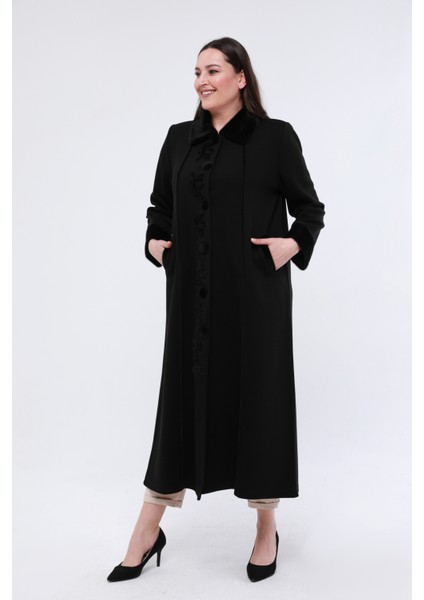 Triko Çelik Örgü Büyük Beden Anne Yünlü Uzun Kalın Hırka Tesettür Pardesü indirimleri