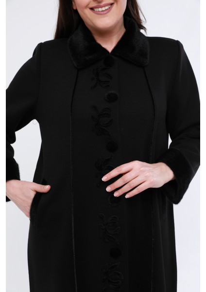 Triko Çelik Örgü Büyük Beden Anne Yünlü Uzun Kalın Hırka Tesettür Pardesü fiyatları