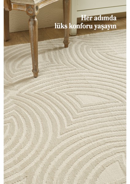Modern Salon Halısı Oturma Odası Halısı Yolluk Bej Halı Hav Toz Vermez Kolay Temizlenebilir Halı fiyatları