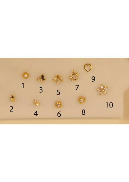 14 Ayar Altın Tragus Piercing Modelleri