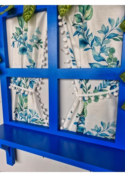 Ahşap Dekoratif Pencere Tasarımı,Balkon Duvarları ve Bahçeler İçin, 50×70 cm ,Tamamı El Boyaması modelleri