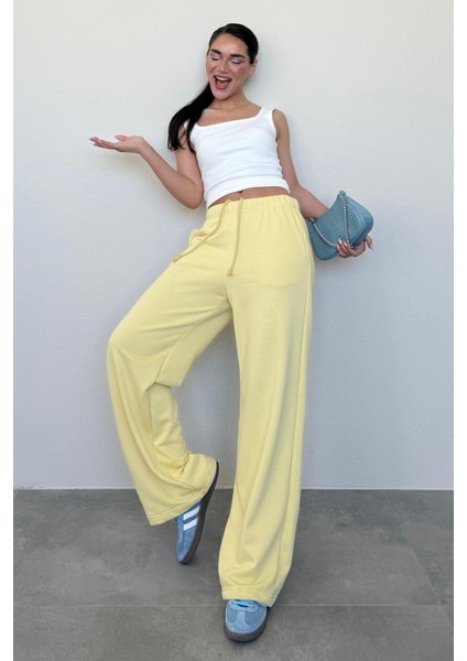 Sarı Bol Paça Kadın Eşofman Altı MG2279 modelleri