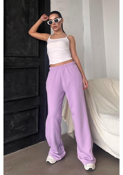 Lila Bol Paça Kadın Eşofman Altı MG2279 fiyatları