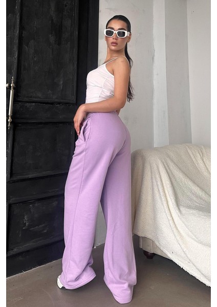 Lila Bol Paça Kadın Eşofman Altı MG2279 fırsatları