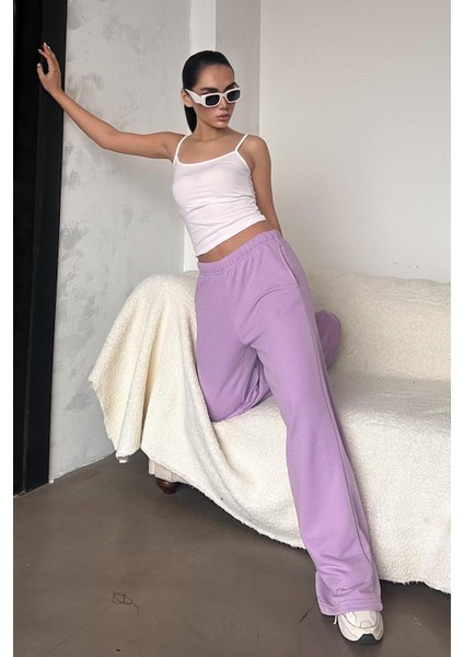 Lila Bol Paça Kadın Eşofman Altı MG2279 indirimleri