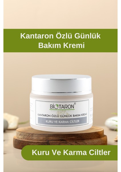 Kantaron Özlü Günlük Bakım Kremi - 50ML | Kuru ve Karma Ciltler Için | Nemlendirici ve Dengeleyici