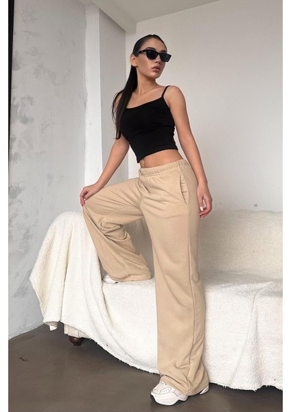 Bej Bol Paça Kadın Eşofman Altı MG2279 modelleri