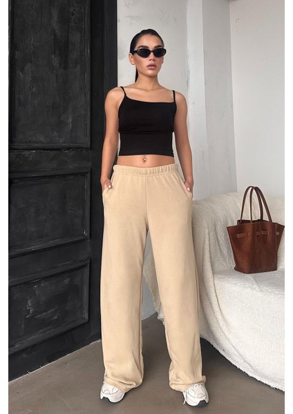 Bej Bol Paça Kadın Eşofman Altı MG2279 fırsatları