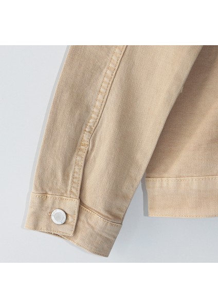 Erkek Çocuk Cep Detaylı Denim Kot Denim Ceket 5-14 Yaş Bej 001-0002101 modelleri