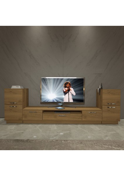 Trio On2 Mdf Tv Ünitesi Tv Sehpası - Naturel Pera fiyatları