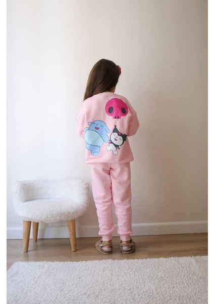 Kuromi ve Cinnamoroll 3 Iplik Kız Çocuk Alt Üst Süper Tarz Takım fiyatları