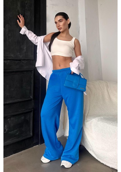 Saks Bol Paça Kadın Eşofman Altı MG2279