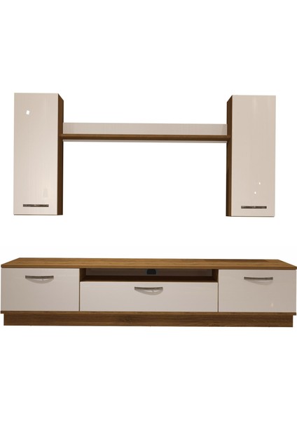 Trio 5d Mdf Tv Ünitesi Tv Sehpası - Pera - Beyaz fırsatları